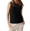 Sanctuary Waves Of Summer Sleeveless Sweater In Black
