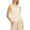 Sanctuary Waves Of Summer Stitched Sweater Tank Top In Neutral