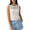 Sanctuary Waves Of Summer Knit Top In Birch