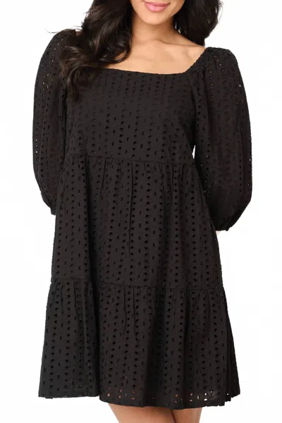 Sanctuary Weekender Babydoll Mini Dress In Black