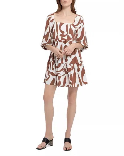 Sanctuary Weekender Babydoll Mini Dress In Lion River In Multi