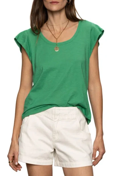 Sanctuary West Side Scoop Neck T-shirt In Green