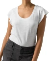 Sanctuary Traveler Twist Scoop-neck T-shirt In White