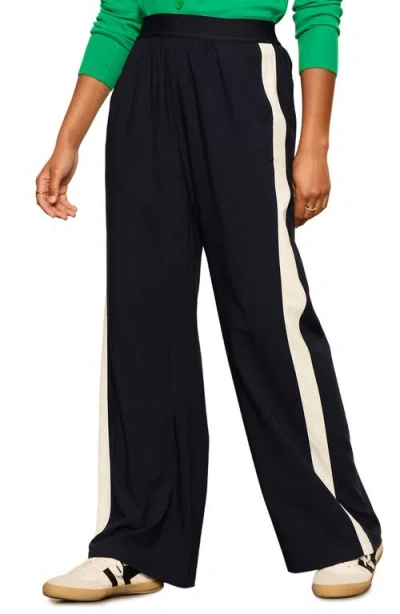 Sanctuary Wide Leg Track Pants In Navy