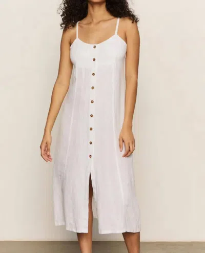 Sanctuary Wilder Linen Midi Dress In White