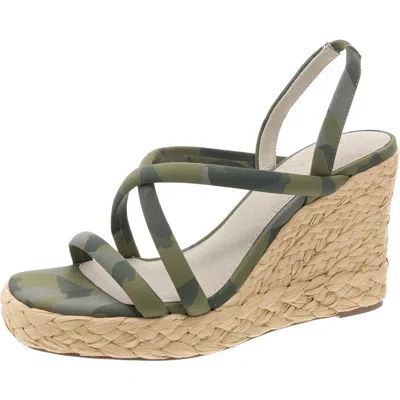 Sanctuary Wilder Womens Slip On A Platform Sandals In Green