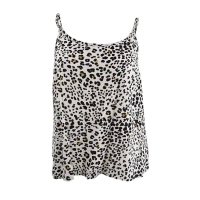 Sanctuary Wmoen's One Love Animal Print Camisole In Multi White