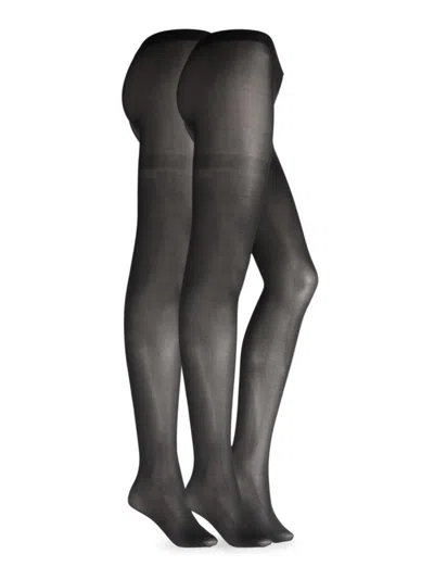 Sanctuary Women's 2-pack Opaque Tights In Black
