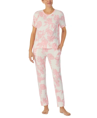 Sanctuary Women's 2-pc. Printed Jogger Pajamas Set In Pink Floral