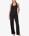 Sanctuary Women's 2-piece Solid Pajama Set In Black