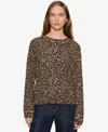 Sanctuary Print Long Sleeve Sheer Top In Multi