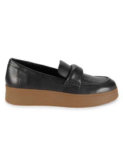 SANCTUARY WOMEN'S 38MM LEATHER PLATFORM LOAFERS