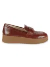 Sanctuary Peacemaker Platform Loafer In Saddle Brown