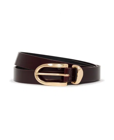 Sanctuary Women's All Day Leather Belt In Gold