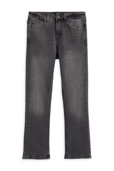 Sanctuary Women's Astra Kick Crop Jean In Washed Black Denim