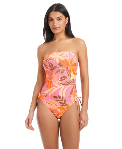 Sanctuary Women's Bandeau Neck One-piece Swimsuit In Multi