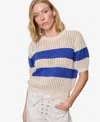 Sanctuary Beachside Stripe Open Stitch Sweater Tank In Multi