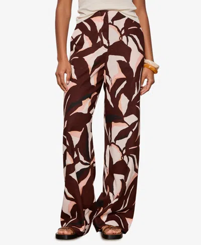Sanctuary Women's Best Time Printed Mid-rise Pants In Brown