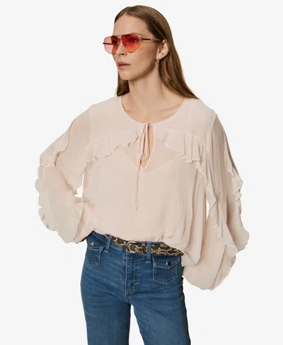 Sanctuary Better Days Ruffle Top In Neutral