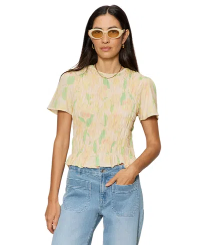 Sanctuary Better Together Smocked Top In Multi