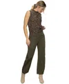Sanctuary Women's Boyfriend High-rise Utility Cotton Pants In Brown