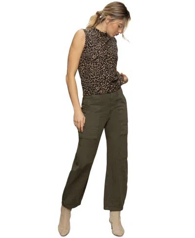 Sanctuary Fuzzy Shell In Animal Print
