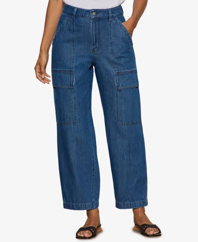 Sanctuary Women's Boyfriend Utility Cargo Pants In Blue