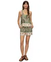 Sanctuary Button Back Sleeveless Top In Mezzo Sage