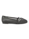 Sanctuary Women's Cache Mesh Leather Ballet Flats In Black