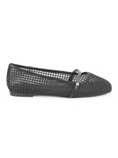 Sanctuary Women's Cache Mesh Leather Ballet Flats In Black