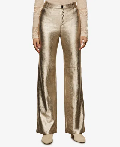 Sanctuary Women's Cadence Relaxed Straight Fit Pants In Brown