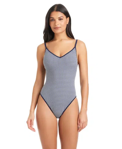 Sanctuary Women's Check Me Out Scoop Neck One-piece Swimsuit In Animal Print