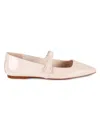 SANCTUARY WOMEN'S CIARA POINT TOE LEATHER BALLET FLATS