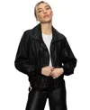 Sanctuary Women's Coated Twill Bomber Jacket In Black