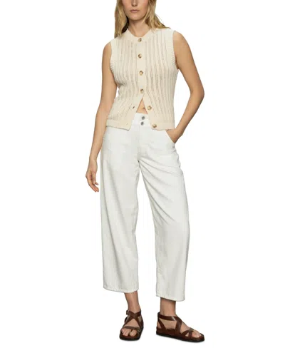 SANCTUARY WOMEN'S COTTON POINTELLE VEST