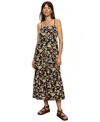 Sanctuary Tiered Floral Maxi Dress In Bandana Print
