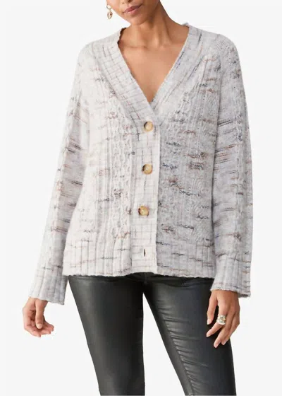 Sanctuary Women's Cozy Mornings Cardigan In Light Mineral In Multi