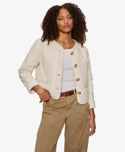 Sanctuary Coco Geo Quilted Jacket In Neutral