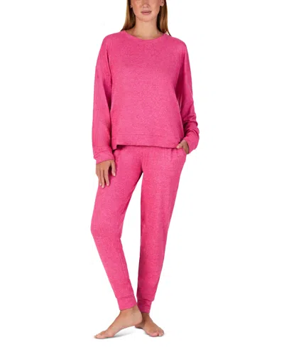Sanctuary Women's Crewneck Long-sleeve Sweater-knit Top And Pants, 2-piece Set In Pink