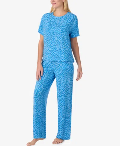 Sanctuary Women's Crewneck T-shirt & Long Pants, 2-piece Set In Blue