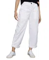 Sanctuary Women's Cuffed Cruiser Chino Pants In Bleached White