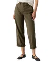 Sanctuary Cruiser Stretch Cotton Barrel Chinos In Burnt Olive
