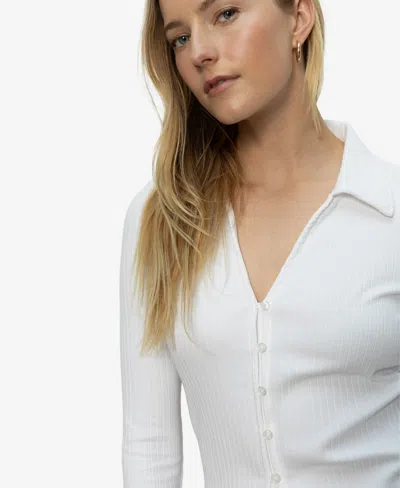 Sanctuary Women's Daydreamer V-neck Knit Top In White