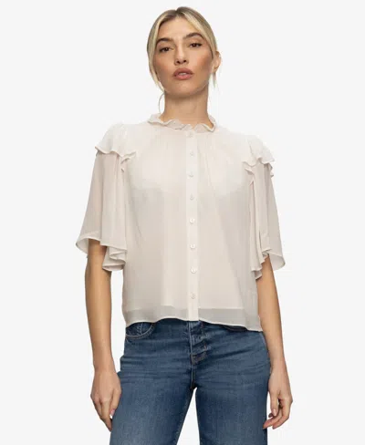 SANCTUARY WOMEN'S DEJA VU CHIFFON BLOUSE