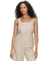 Sanctuary Desert Square Neck Tank Top In Sand