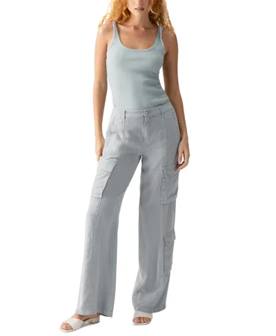 Sanctuary Nadia Cargo Pants In Light Green In Blue