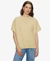 Sanctuary Women's Easy Layering Shell Short-sleeve Sweater In Yellow
