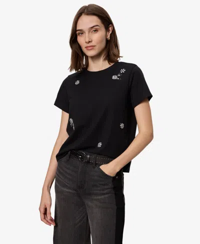 Sanctuary Women's Embellished Short-sleeve T-shirt In Black