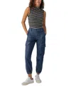 Sanctuary Essential Stripe Sleeveless Mock Neck Knit Top In Black,chalk Stripe