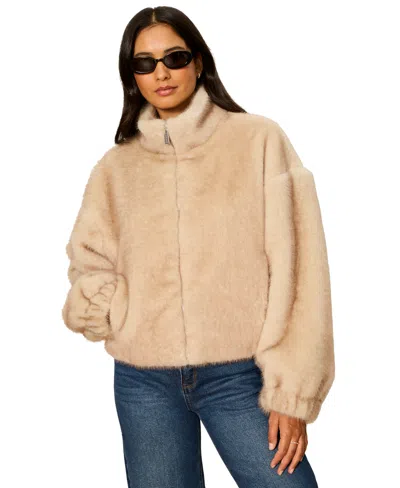 Sanctuary Everest Faux Fur Bomber Jacket In Brown